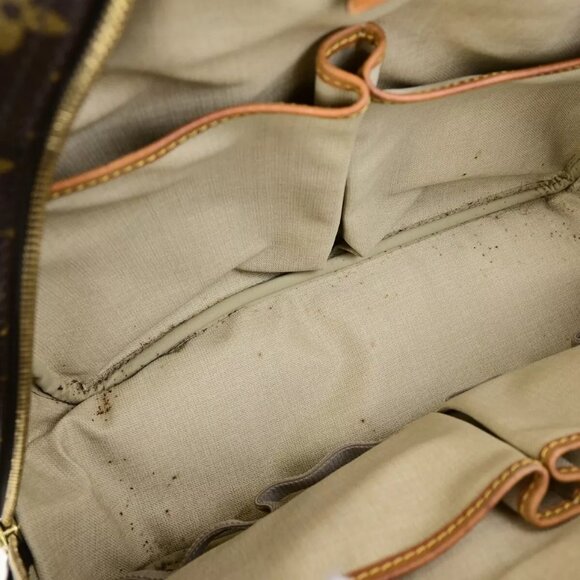 LOUIS VUITTON LV Logo Deauville Hand Bag Monogram Leather Brown - Picture 16 of 16